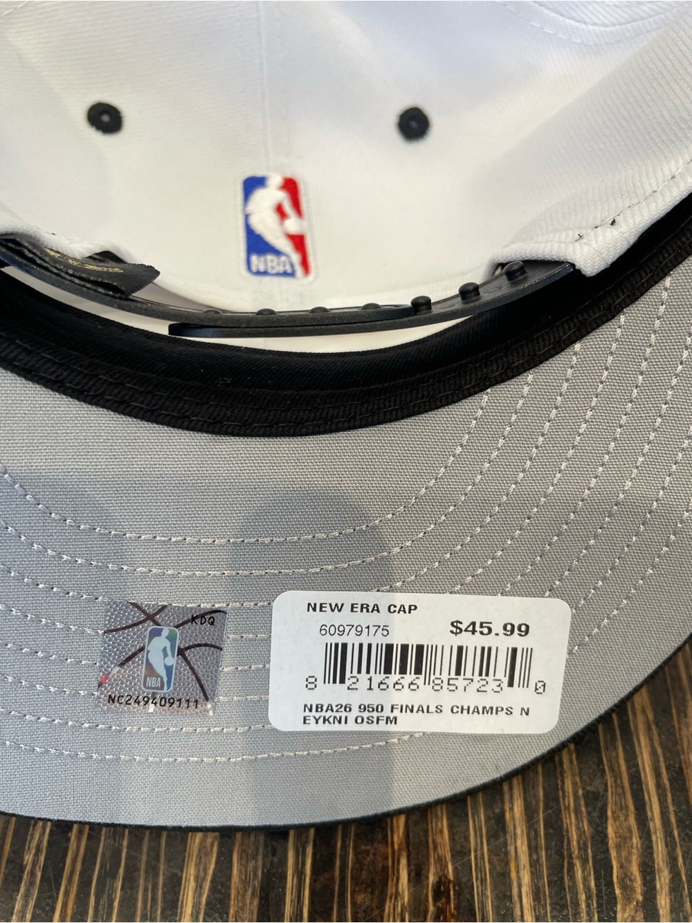 New Era Snapback Hat - White/Black/Blue/Red - Picture 5 of 5